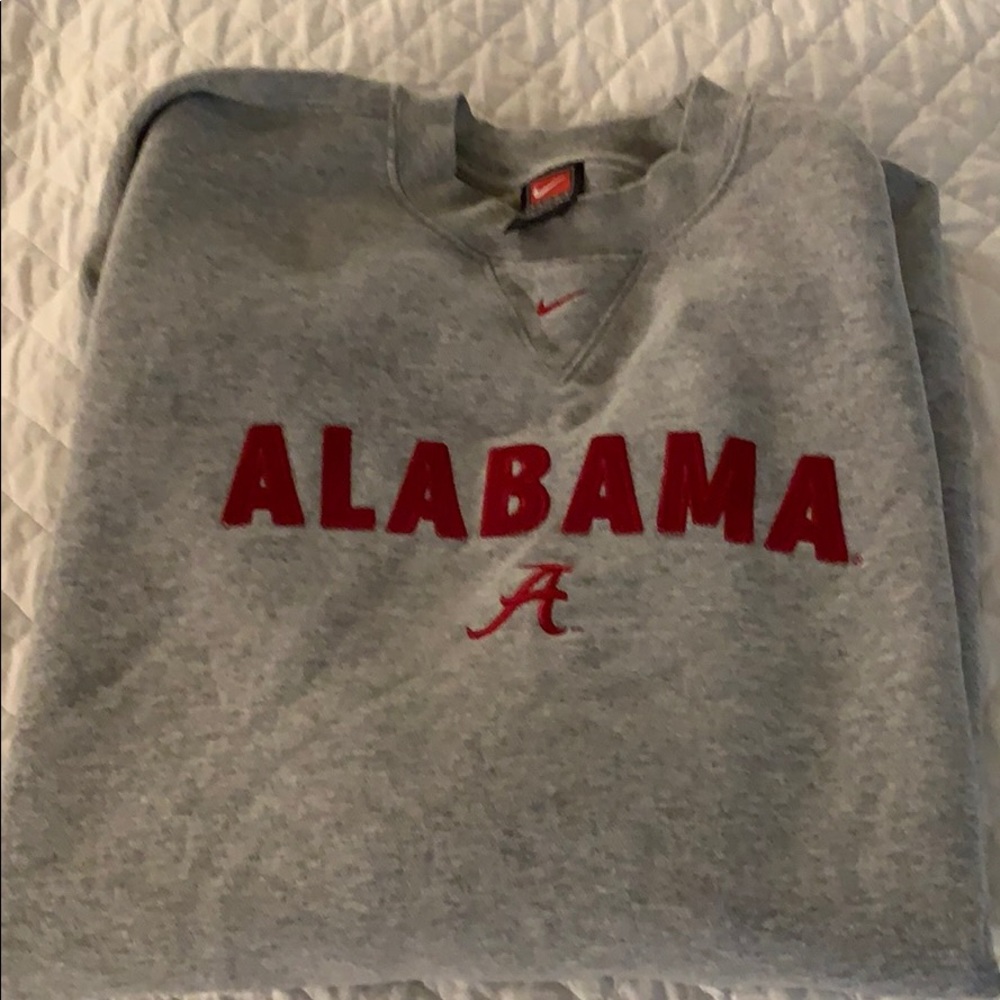 Nike unisex heavy grey  Alabama sweat shirt